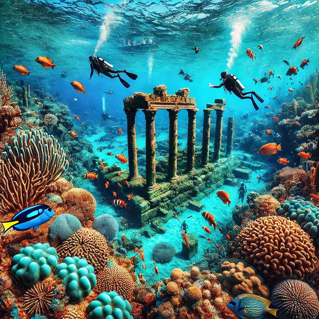 Breathtaking underwater view showcasing Turkey's best diving destinations.