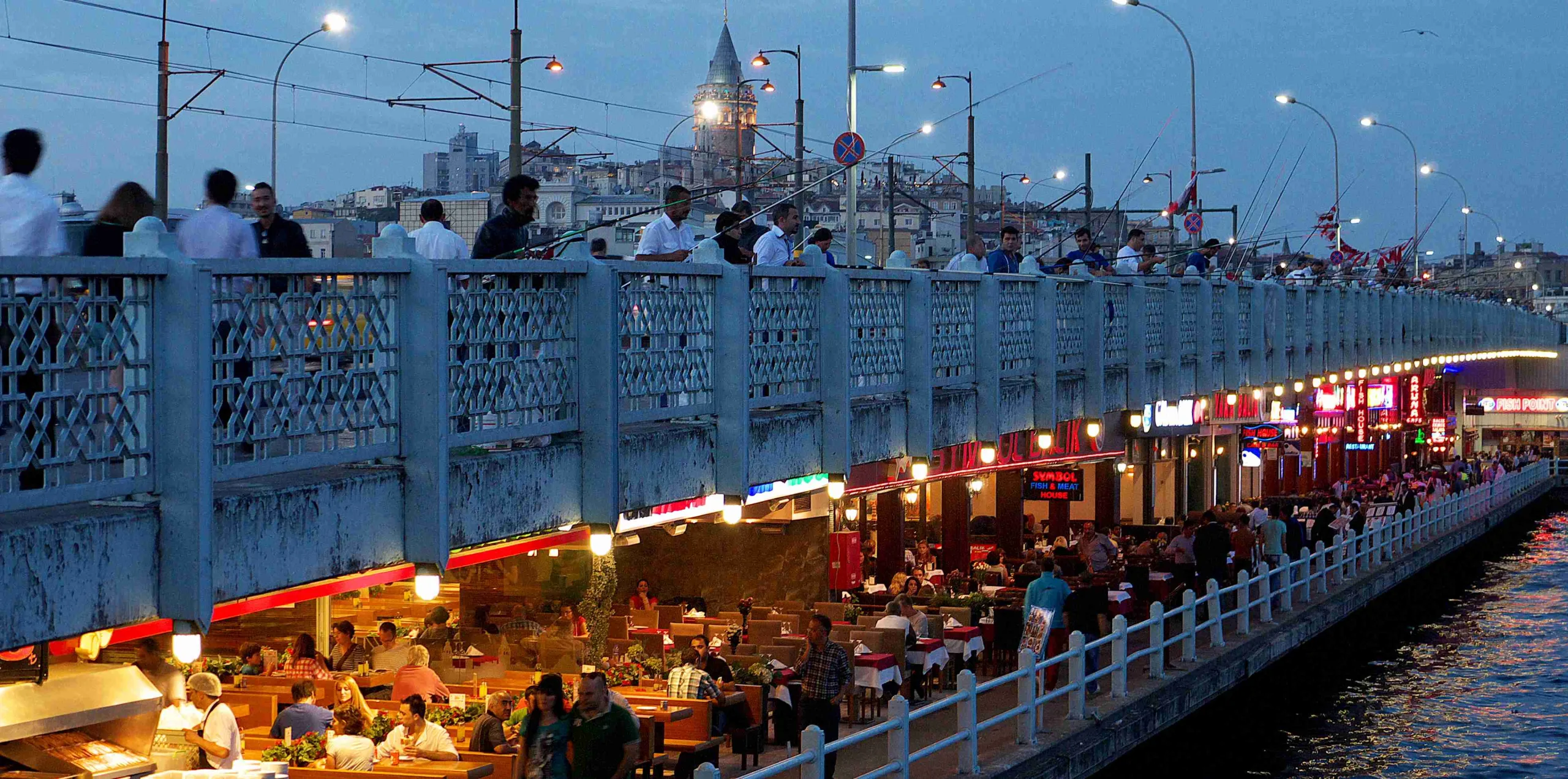 Fishing on the Galata Bridge