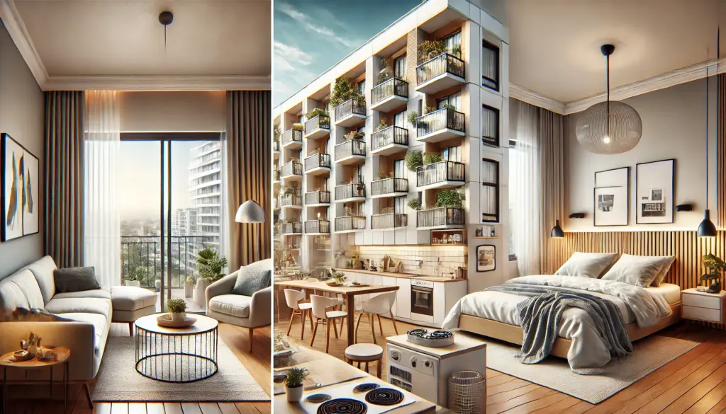 A variety of daily rental apartments in Turkey showcasing modern interiors and comfort.