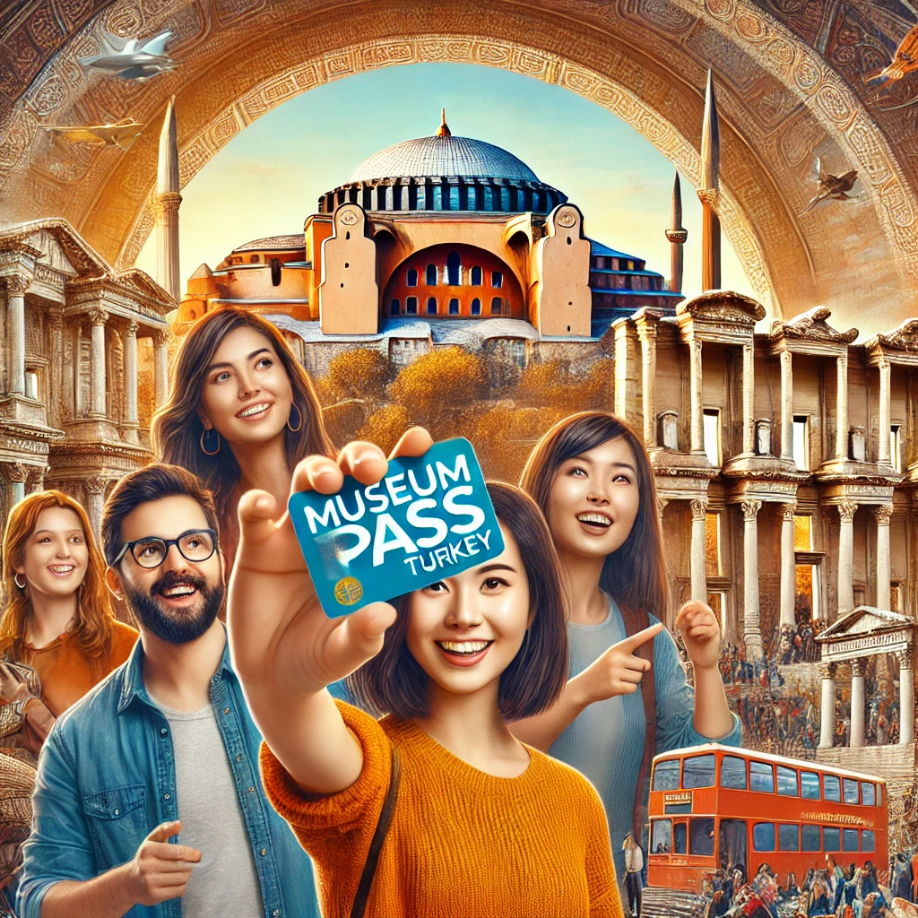 Tourists Exploring Turkish Historical Sites with MuseumPass Turkey